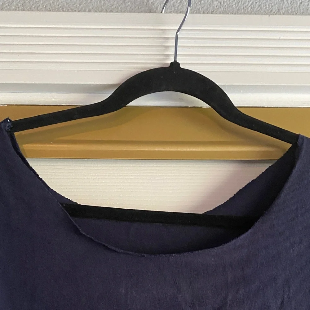 Coca Cola Navy Graphic “Always Atlanta” Fringe Hem XL Tee - Picture 5 of 8